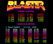 Blaster for Arcade - High scores.