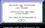 Math Shop for IBM PC/Compatibles - Credits screen.