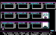 Math Shop for IBM PC/Compatibles - Game start.