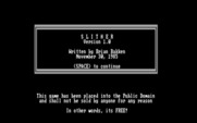 Slither for IBM PC/Compatibles - Title screen.