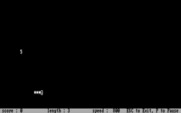 Slither for IBM PC/Compatibles - Game start with a short snake.