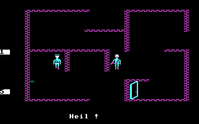 Beyond Castle Wolfenstein IBM PC/Compatibles Screenshot: Heil!