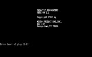 Galactic Encounters for IBM PC/Compatibles - Title screen