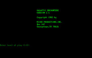 Galactic Encounters for IBM PC/Compatibles - Title screen