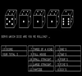 Yahtzee for Exidy Sorcerer - Which dice to re-roll?