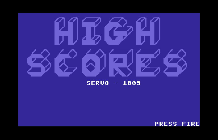 Stargate 64 Commodore 64 Screenshot: The high scores so far...