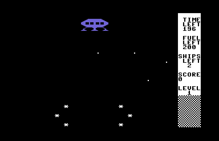 Stargate 64 Commodore 64 Screenshot: Game start.