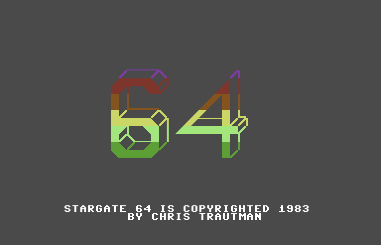 Stargate 64 Commodore 64 Screenshot: Title screen 2.