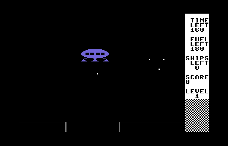 Stargate 64 Commodore 64 Screenshot: On to the second part of level 1...