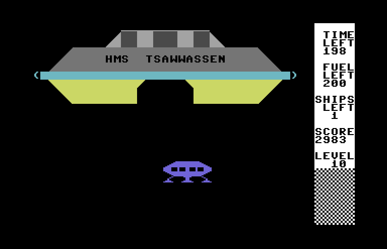 Stargate 64 Commodore 64 Screenshot: It's the mother ship!