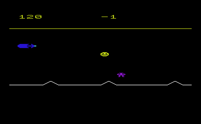 Space Adventure Commodore VIC-20 Screenshot: I'm out of time...