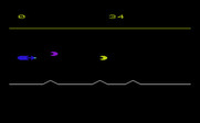 Space Adventure for Commodore VIC-20 - Be sure not to crash, or you'll lose points...