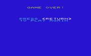 Space Adventure for Commodore VIC-20 - Game over.