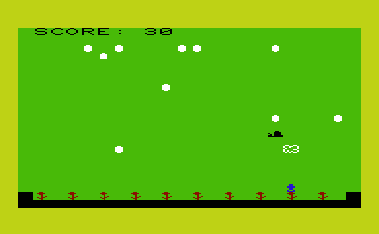 Snailbait! Commodore VIC-20 Screenshot: The snail is getting closer!