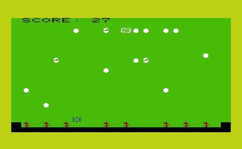 Snailbait! Commodore VIC-20 Screenshot: The snail got me!