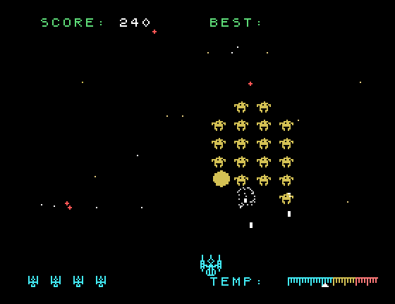 Ultra, The Tatung Einstein Screenshot: Blasting on round 2...