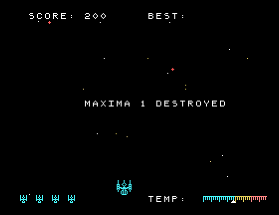 Ultra, The Tatung Einstein Screenshot: Round 1 completed!