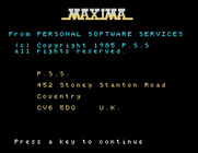 Ultra, The for Tatung Einstein - Title screen.