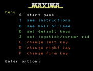 Ultra, The for Memotech MTX - The main menu.