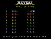 Ultra, The for Memotech MTX - A new high score!
