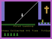 Jet Set Willy for Memotech MTX -  Walking down a rope...