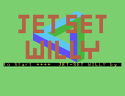Jet Set Willy for Memotech MTX - Title screen; the background rapidly flashes different colors.