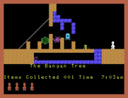 Jet Set Willy for Memotech MTX - The Banyan Tree; a very small path to get through!