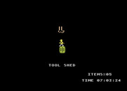 Jet Set Willy for Atari 8-bit - Game over.