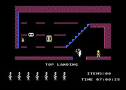 Jet Set Willy for Atari 8-bit - The top landing.