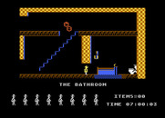 Jet Set Willy for Atari 8-bit - Game start.