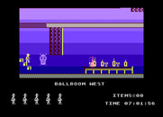 Jet Set Willy for Atari 8-bit - Don't touch that moving head, it's deadly...