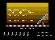 Jet Set Willy for Atari 8-bit - Here's the kitchen...