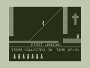Jet Set Willy for Dragon 32/64 - Walking down to the first landing...