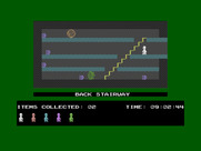 Jet Set Willy for Commodore 16 & Plus/4 - A stairway, but doesn't look like I can go anywhere from here...