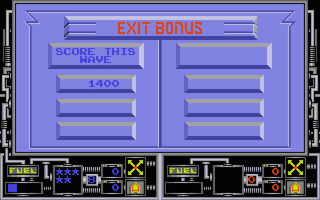 Vindicators Atari ST Screenshot: Exit bonus.