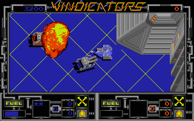 Vindicators Atari ST Screenshot: Trapped in a corner!