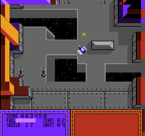 Vindicators NES / Famicom Screenshot: On to the next area...here's a star to collect!