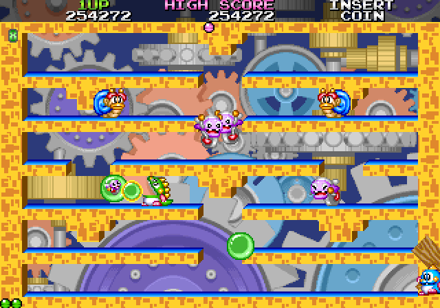 Bubble Symphony Arcade Screenshot: This world has a lot of platforms!