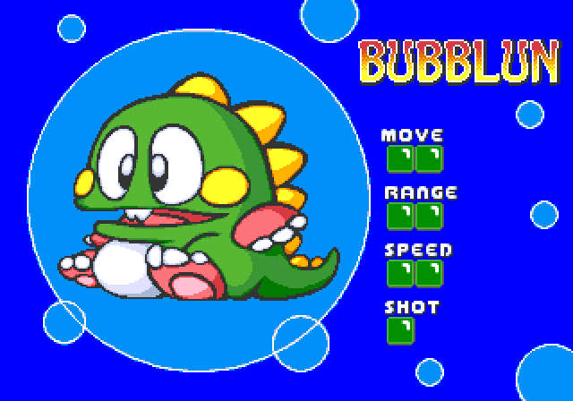 Bubble Symphony Arcade Screenshot: About one of the characters...
