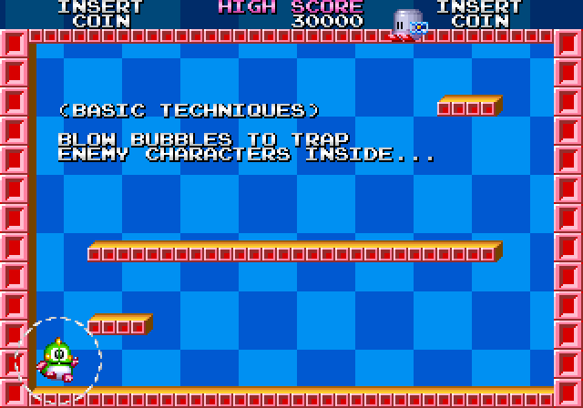 Bubble Symphony Arcade Screenshot: Game instructions.