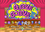 Bubble Symphony for Arcade - Title screen (as Bubble Bobble II).