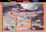 Bubble Memories: The Story of Bubble Bobble III for Arcade - Trap opponents in bubbles...