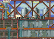 Elevator Action II for Arcade - Destroying oil drums sometimes reveals a bonus
