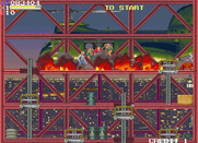 Elevator Action II for Arcade - Numerous enemies jump out of this helicopter...