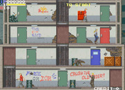 Elevator Action II for Arcade - Open all of the red doors to complete your objective.