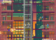 Elevator Action II for Arcade - Being stuck on a long elevator makes avoiding attacks difficult.
