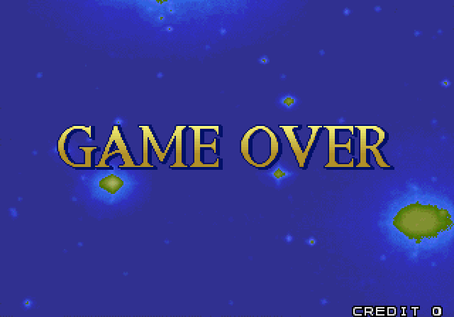 Cleopatra Fortune Arcade Screenshot: Game over.
