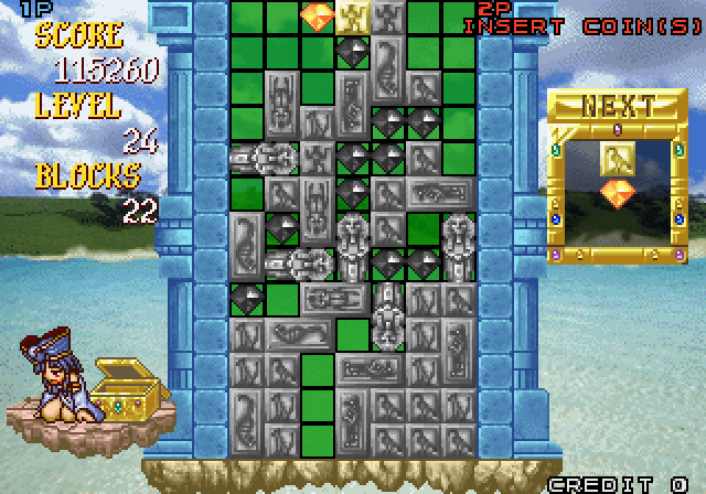 Cleopatra Fortune Arcade Screenshot: The board is filled up...