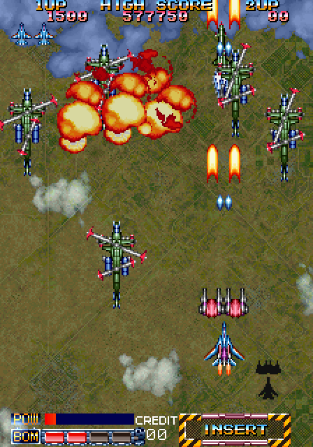 Grid Seeker: Project Storm Hammer Arcade Screenshot: Blasting opponents...