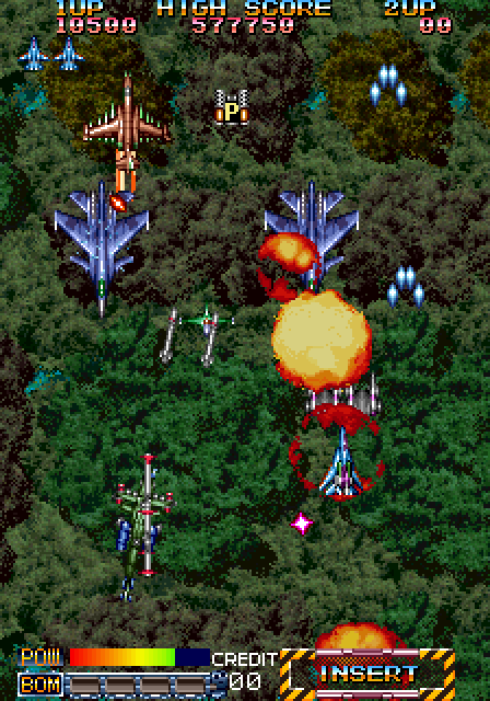 Grid Seeker: Project Storm Hammer Arcade Screenshot: Outnumbered, as usual...